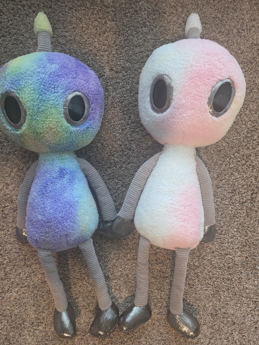Plush Rainbow Tie-Dye Alien Dolls